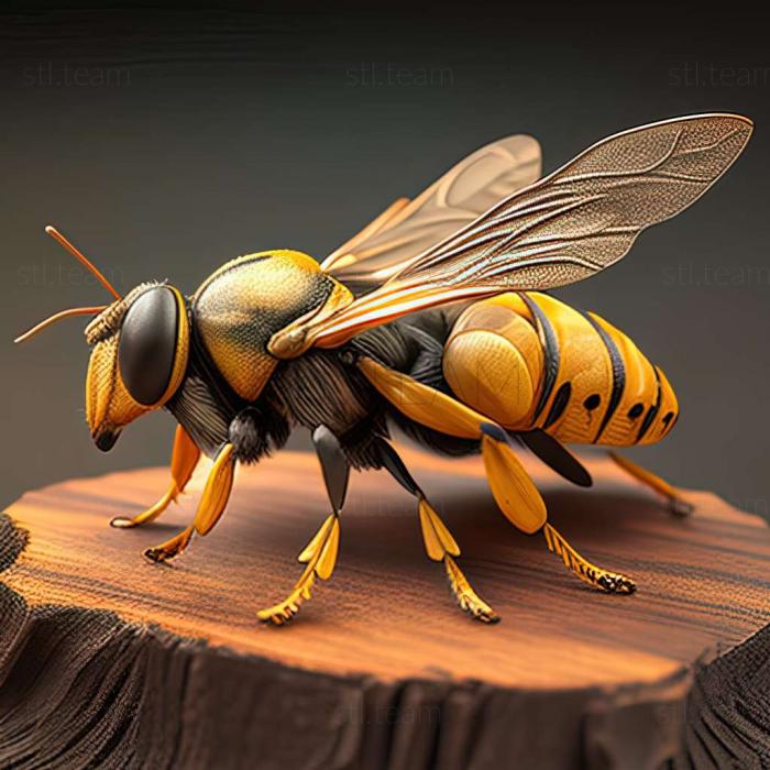 3D модель Helophilus trivittatus (STL)